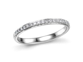 Bague dames or - Or blanc 18 ct | Sans Marque