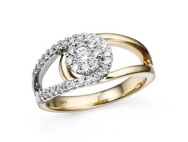 Bague dames or - Bicolore 18 ct | Sans Marque