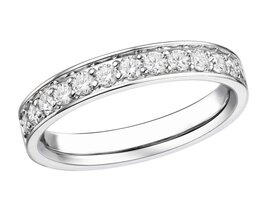 Bague dames or - Or blanc 18 ct | Sans Marque