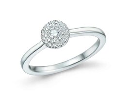 Bague dames or - Or blanc 18 ct | Sans Marque