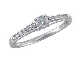 Bague dames or - Or blanc 18 ct | JA 1970