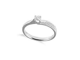 Bague dames or - Or blanc 18 ct | JA 1970