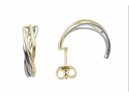 Boucles d'oreilles or - Bicolore 18 ct | Sans Marque