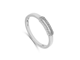 Bague dames or - Or blanc 18 ct | Sans Marque