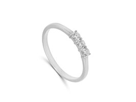 Bague dames or - Or blanc 18 ct | Sans Marque