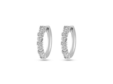 Boucles d&#039;oreilles or - Or blanc 18 ct | Femme Ador&eacute;e