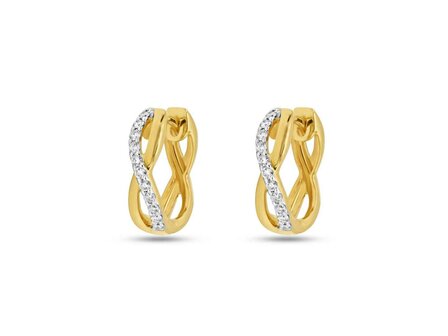 Boucles d&#039;oreilles or - Bicolore 18 ct | Sans Marque