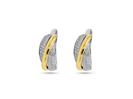 Boucles d&#039;oreilles or - Bicolore 18 ct | Sans Marque