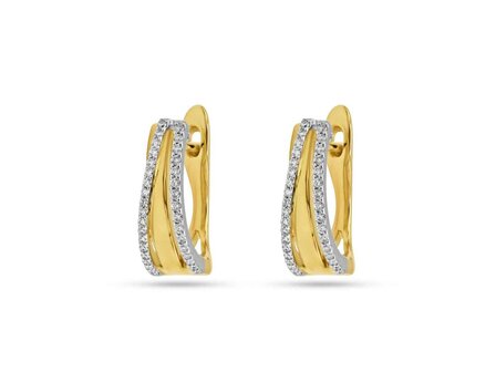 Boucles d&#039;oreilles or - Bicolore 18 ct | Femme Ador&eacute;e