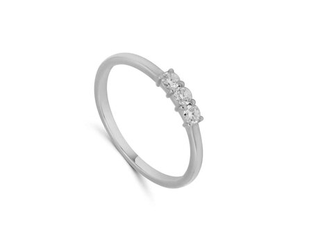 Bague dames or - Or blanc 18 ct | Sans Marque