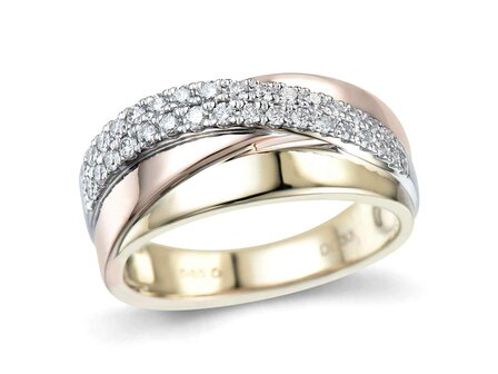 Bague dames or - Or blanc 18 ct | Sans Marque