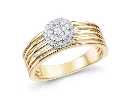 Bague dames or - Bicolore 18 ct | Sans Marque