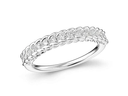 Bague dames or - Or blanc 18 ct | Sans Marque