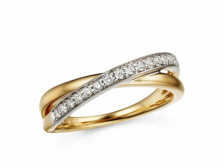 Bague dames or - Bicolore 18 ct | Sans Marque