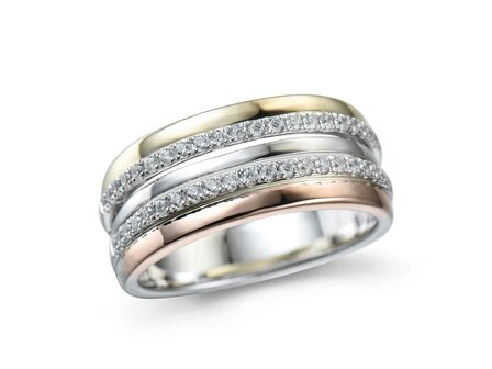 Bague dames or - Bicolore 18 ct | Sans Marque
