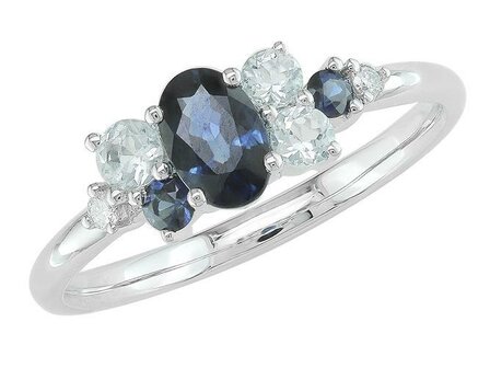 Bague dames or - Or blanc 18 ct | JA 1970