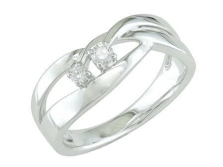 Bague dames or - Or blanc 18 ct | JA 1970