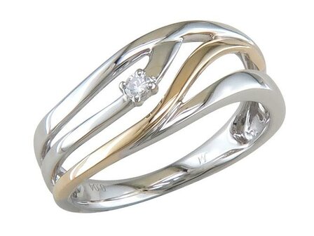 Bague dames or - Bicolore 18 ct | JA 1970