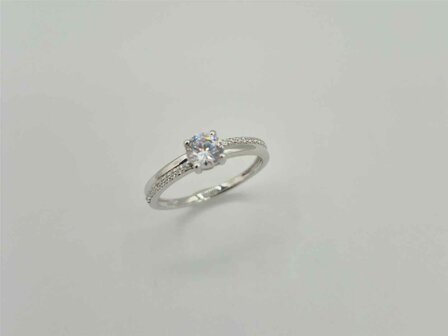 Bague dames or - Or blanc 18 ct | Elisabeth B.