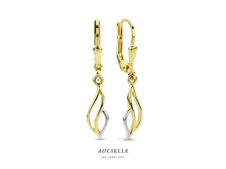 Boucles d&#039;oreilles or - Bicolore 18 ct | Aucielle