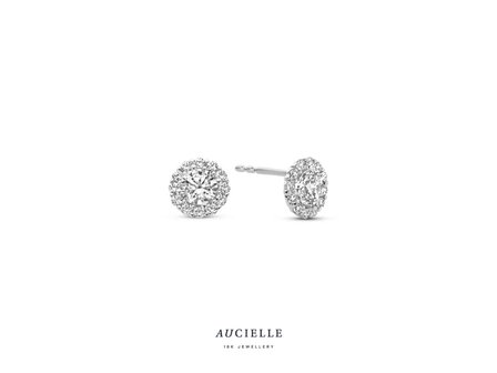Boucles d&#039;oreilles or - Or blanc 18 ct | Aucielle
