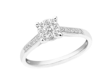 Bague dames or - Or blanc 18 ct | JA 1970