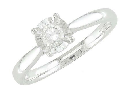 Bague dames or - Or blanc 18 ct | JA 1970