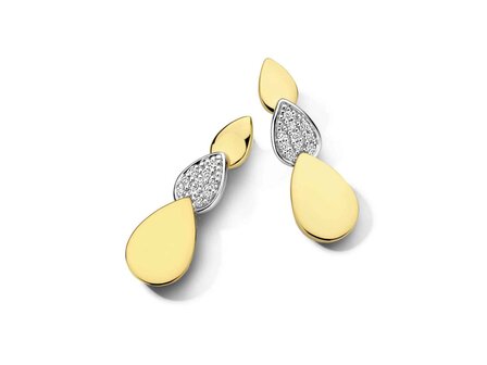 Boucles d'oreilles or - Bicolore 18 ct | Sans Marque