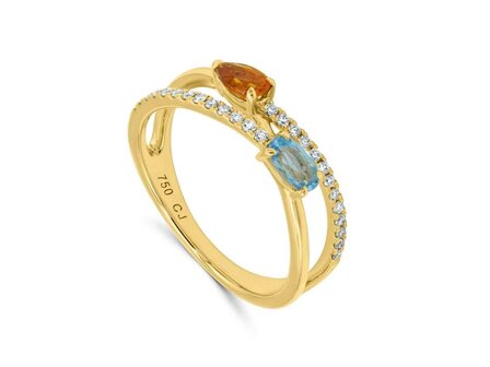 Bague dames or - Or jaune 18 ct | Sans Marque