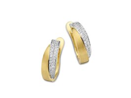 Boucles d'oreilles or - Bicolore 18 ct | Femme Adorée