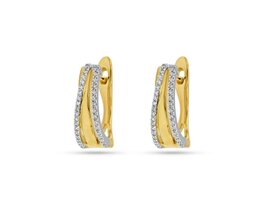 Boucles d'oreilles or - Bicolore 18 ct | Femme Adorée