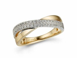 Bague dames or - Bicolore 18 ct | Sans Marque