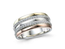 Bague dames or - Bicolore 18 ct | Sans Marque