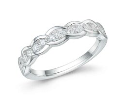 Bague dames or - Or blanc 18 ct | Sans Marque