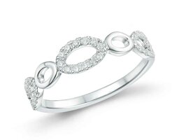 Bague dames or - Or blanc 18 ct | Sans Marque